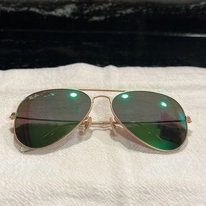 Green RayBan aviators